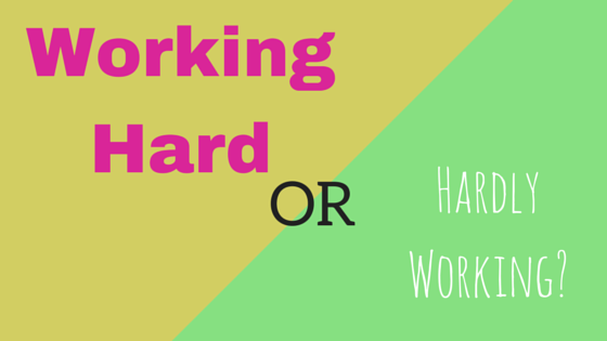 Working Hard or Hardly Working? - a cliche worth teaching, and some grammar to go with it